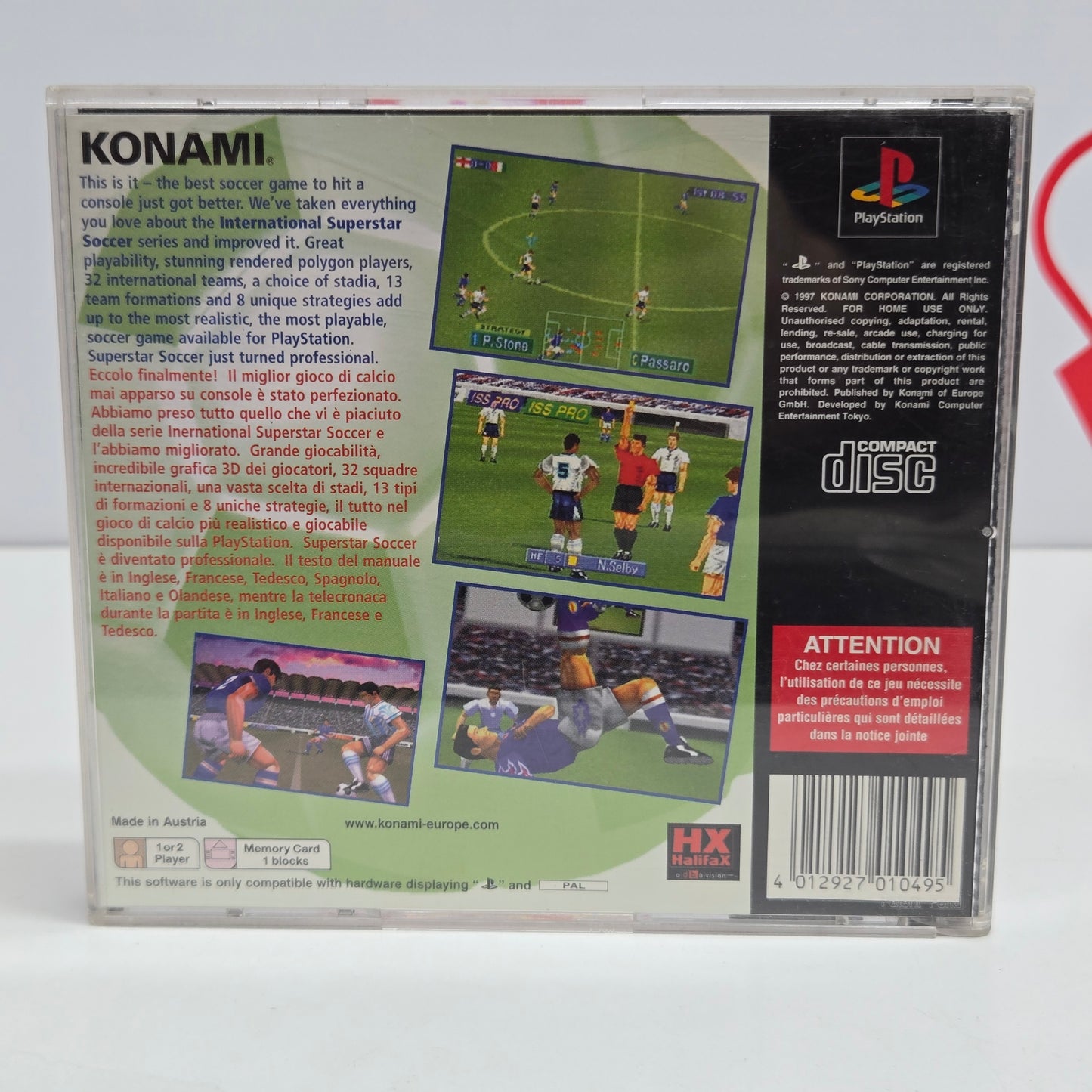 International Superstar Soccer Pro Ps1