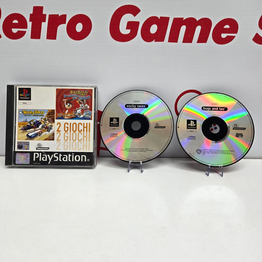 2 Games: Wacky Races + Bugs Bunny & Taz Ps1