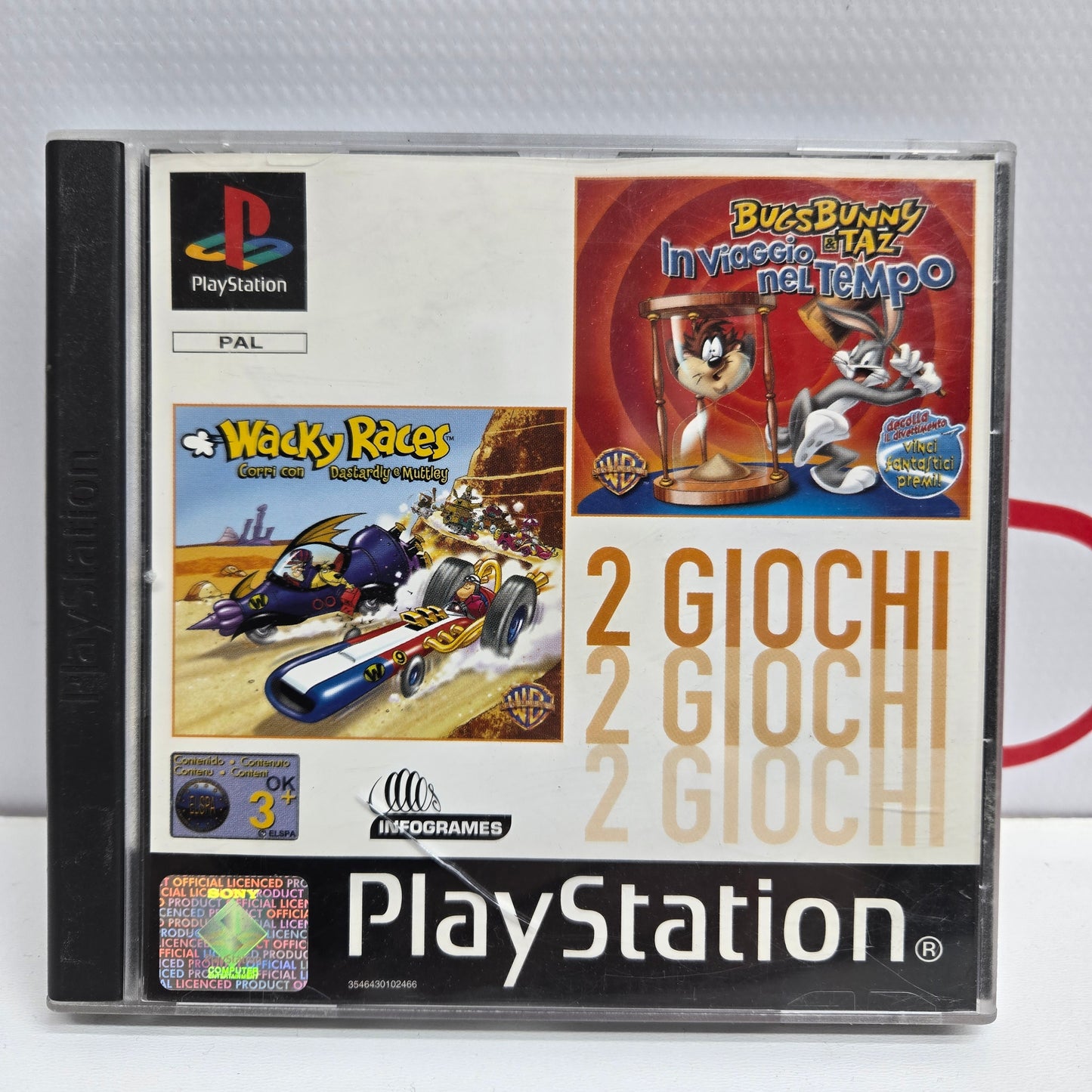2 Games: Wacky Races + Bugs Bunny & Taz Ps1