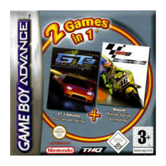 2 Games in 1: GT3 Advance & Moto GP